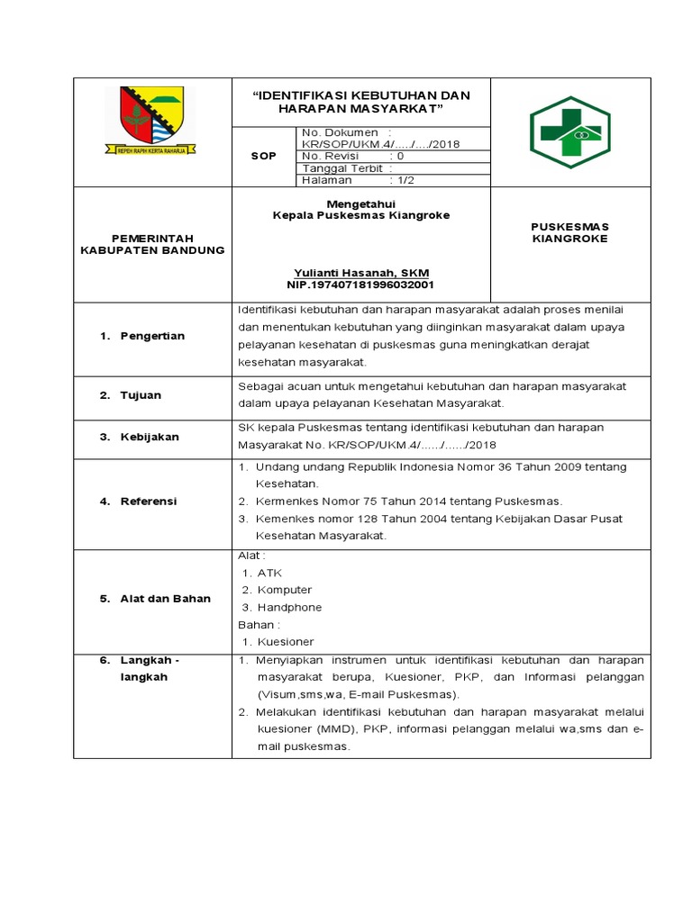 SOP Harbut FGD | PDF
