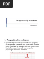 Modul Spreadsheet Kelas X (Bagian 1) PDF | PDF