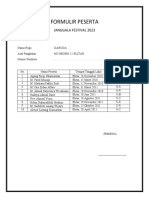 Formulir Peserta Garuda