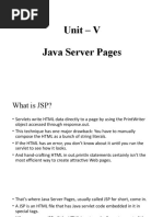 Unit V - Java Server Pages