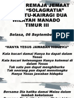 Tci Rma, 06 Septi 22