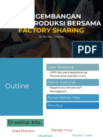 Pengembangan Rumah Produksi Bersama: Factory Sharing