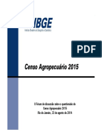 2 Forum Censo Agropecuario 2015