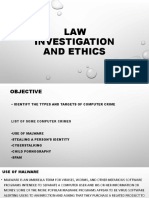 Law Investigation and Ethics