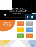 Resume Buku "Konsep Dasar PAUD"