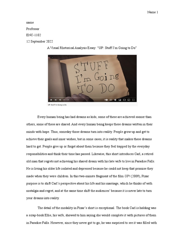 Visual Rhetoric Essay Draft Example | PDF