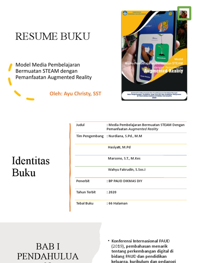 Resume Model Media Pembelajaran Bermuatan STEAM Dengan Pemanfaatan