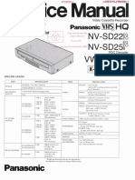 Service Manual Panasonic nv-sd22-25