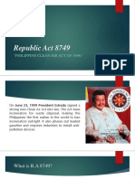 Republic Act 8749 Clean AIR Act