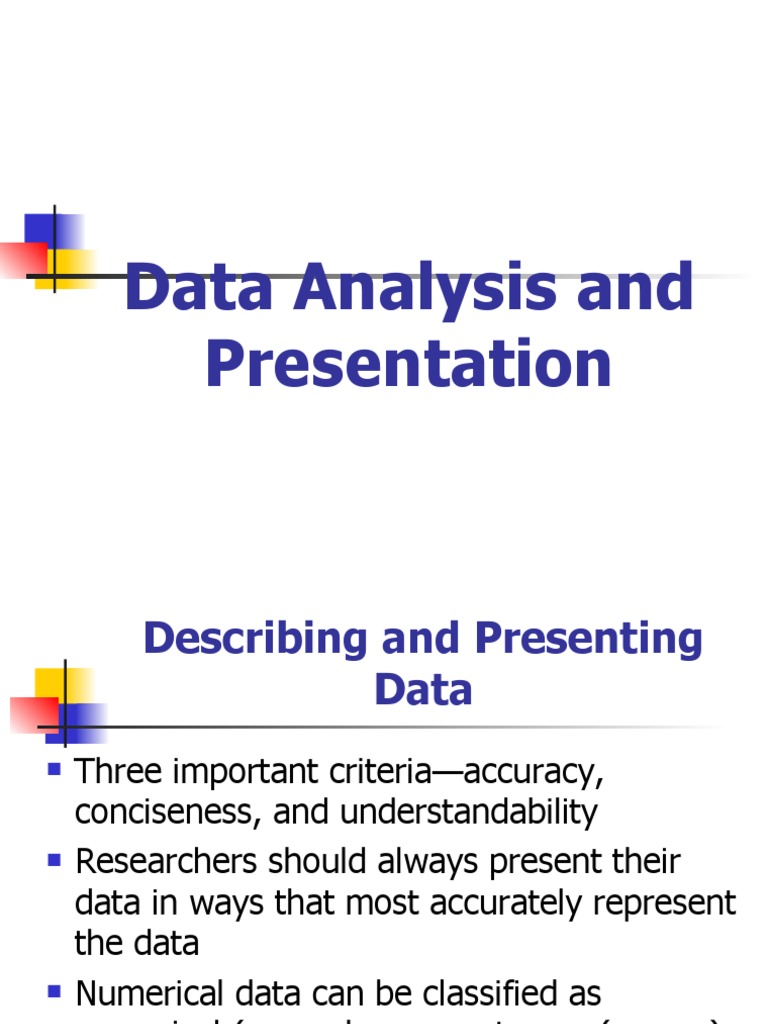 Describing and Presenting Data | PDF | Variance | Descriptive Statistics