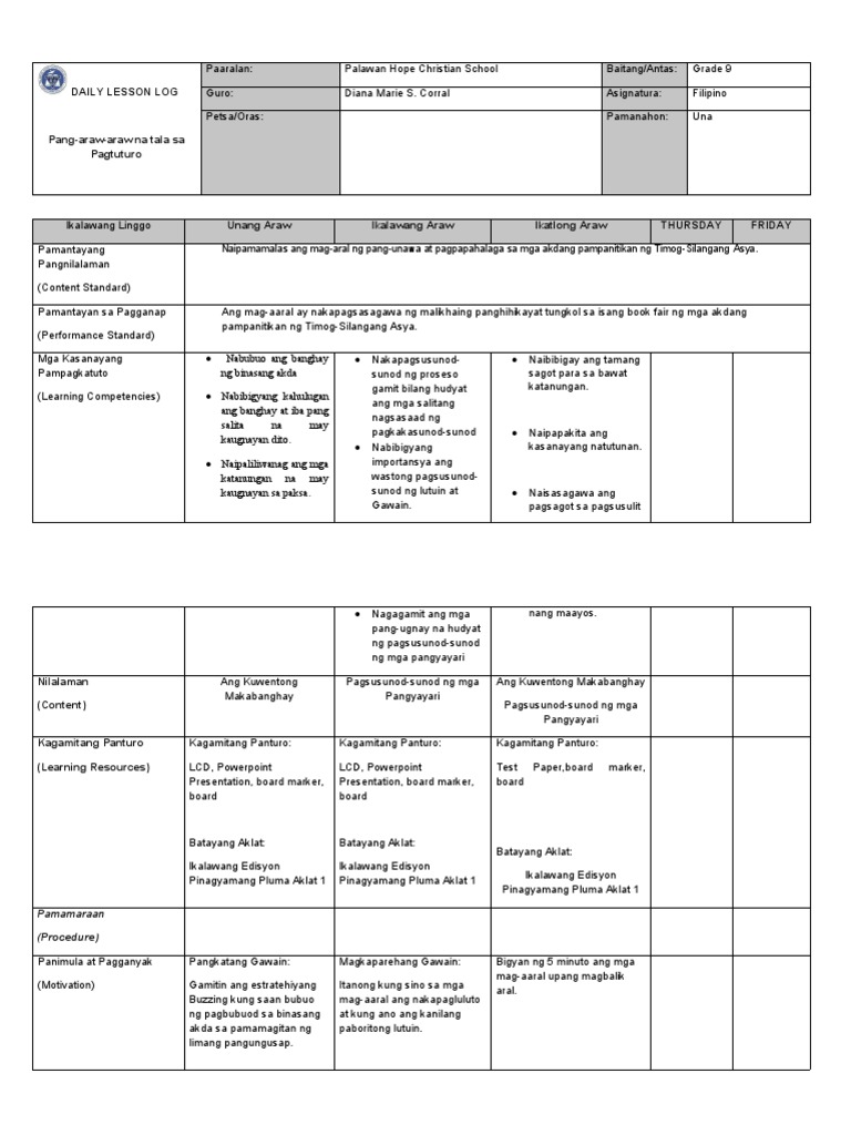 DLP Format 2 | PDF