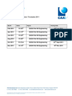 Delhi Exam Centre: EASA Part 66 Examination Timetable 2011