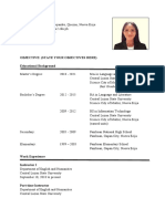 Sample CV