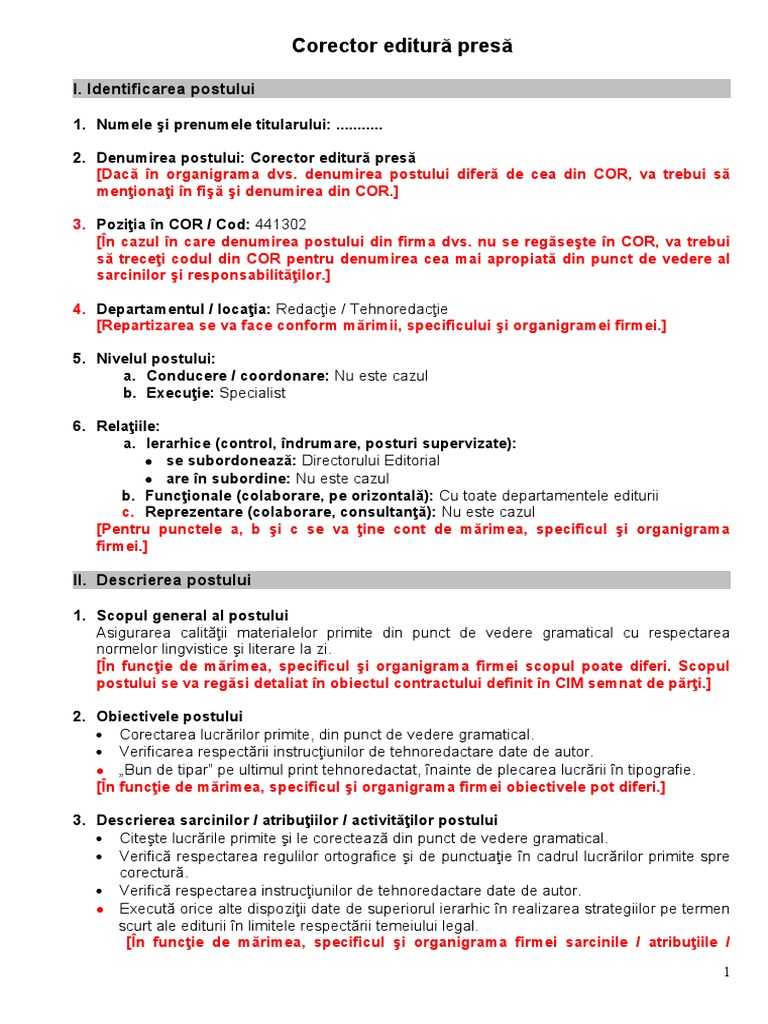 Corector Editura Presa | PDF