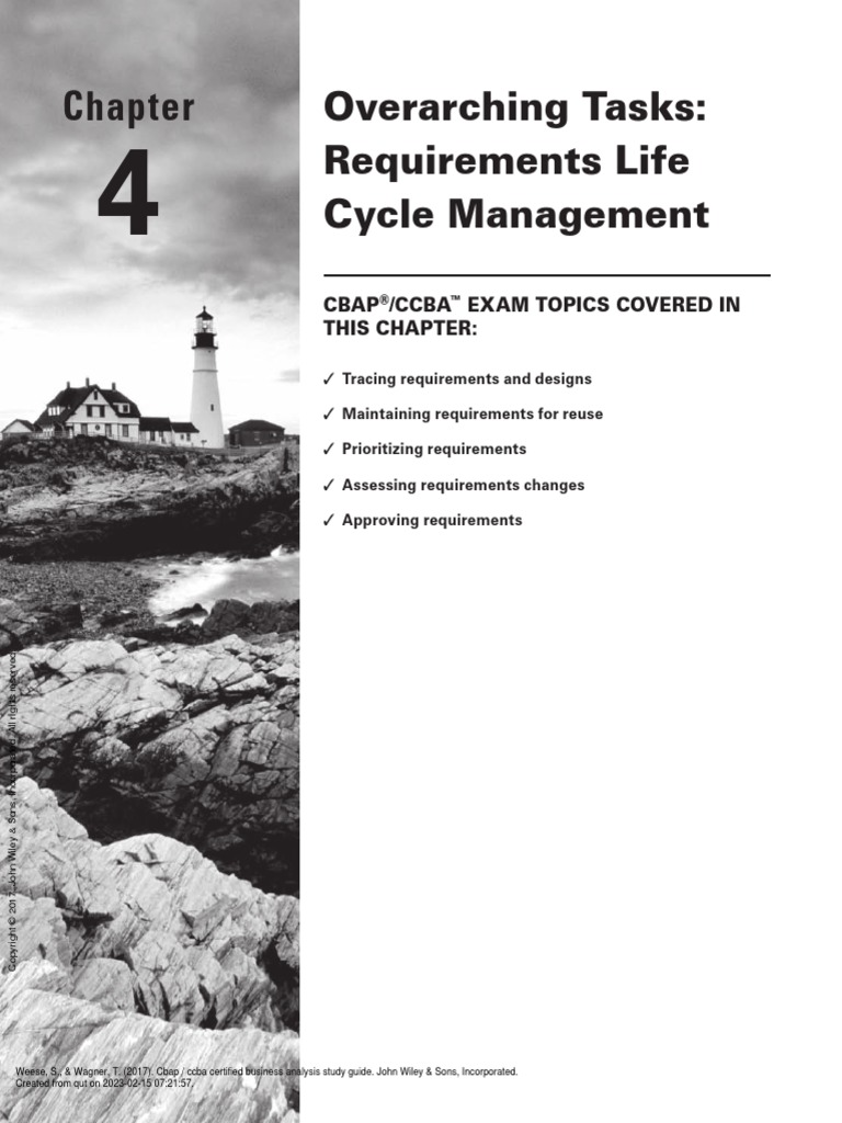 3. Requirements Life Cycle Management PDF Business Analysis