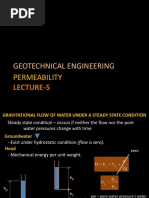 Geothecnical Engg 5 - FLOW OF WATER THROUGH SOIL 2012