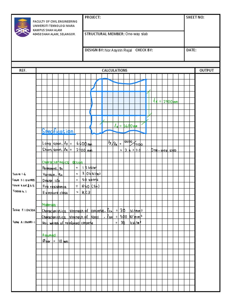 01 One-Way Slab | PDF | Civil Engineering | Building Engineering