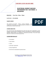 Electrical Energy Savings Programme For Factories & Office Buildings USING ISO 50001 Std. EnMS Model