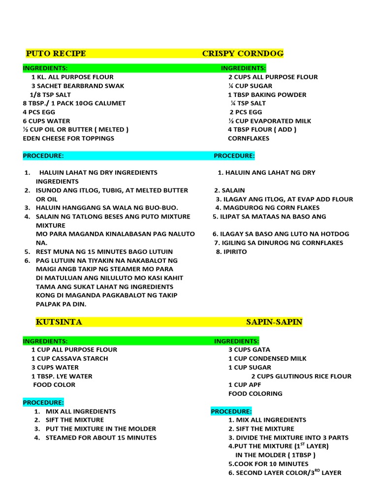 Kakanin Recipe | Download Free PDF | Peanuts | Peanut Butter