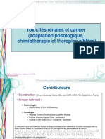 Toxicités Rénales Et Cancer AFSOS