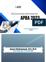 Buku Pokok Pikiran DPR Aceh Pada Rancangan APBA Tahun 2023