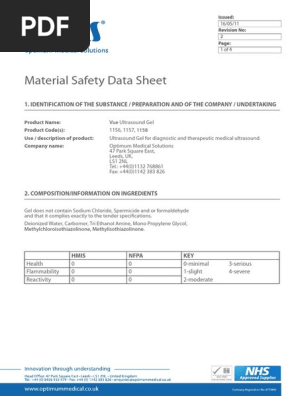 l glutathione msds Vue Ultrasound Gel Overview | PDF | Self-Improvement Role of JNK in