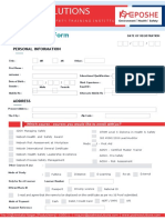 POSHE - Registration Form