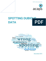 Acaps Technical Brief Spotting Dubious Data November 2015