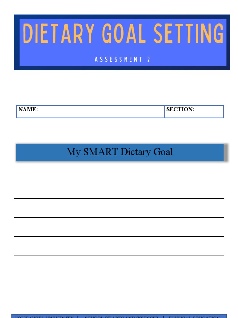 Dietary Goal Setting PDF