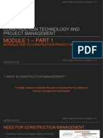 Lo1 - Introduction To Construction Management