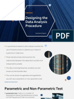 Designing Data Analysis Procedure