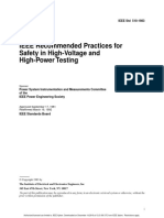 IEEE Recommended Practices For Safety in High-Voltage and High-Power Testing