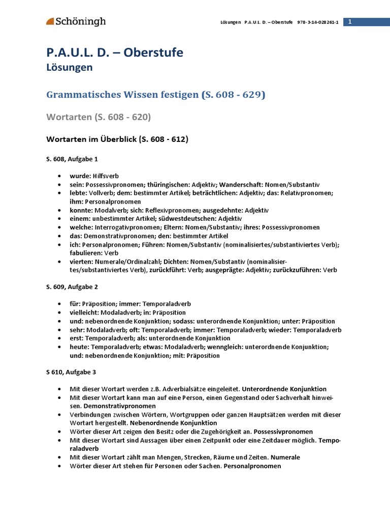 Lsungen Pauld Oberstufe 978 3 14 028261 1 - Compress | PDF
