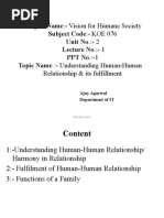 Unit 2 Understanding H-H Relationship