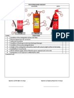 Fire Extinguisher Checklist