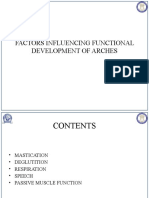 Functional Development of Arches- Factors Influencing