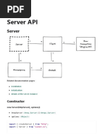 Server API - Socket - IO