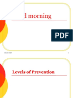 2levels of Prevention