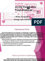 Edukasyong Pantahanan at Pangkabuhayan: (Home Economics) Group 1 Presentation