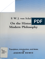 (Texts in German Philosophy) Friedrich Wilhelm Joseph Von Schelling - On The History of Modern Philosophy-Cambridge University Press (1994)