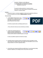 Phet Reactants Products and Leftovers