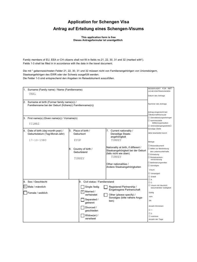 Application Form Original - en | PDF