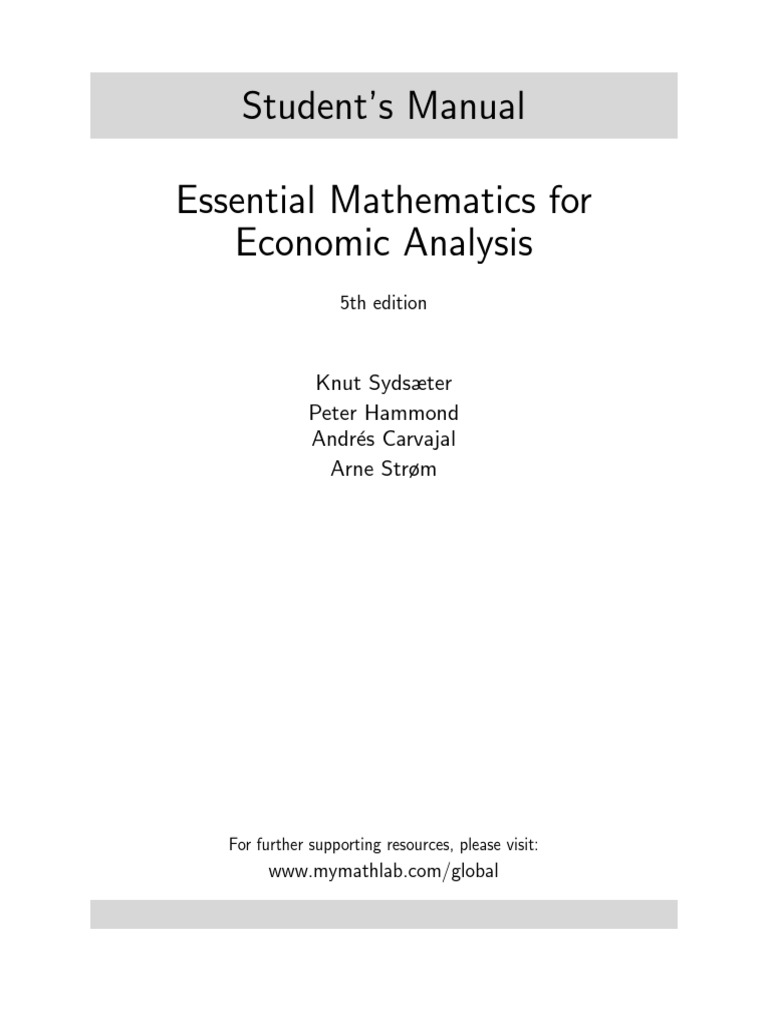 Student Manual Mathematics | PDF | Determinant | Derivative