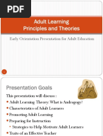 Adult Learning Principles and Theories.