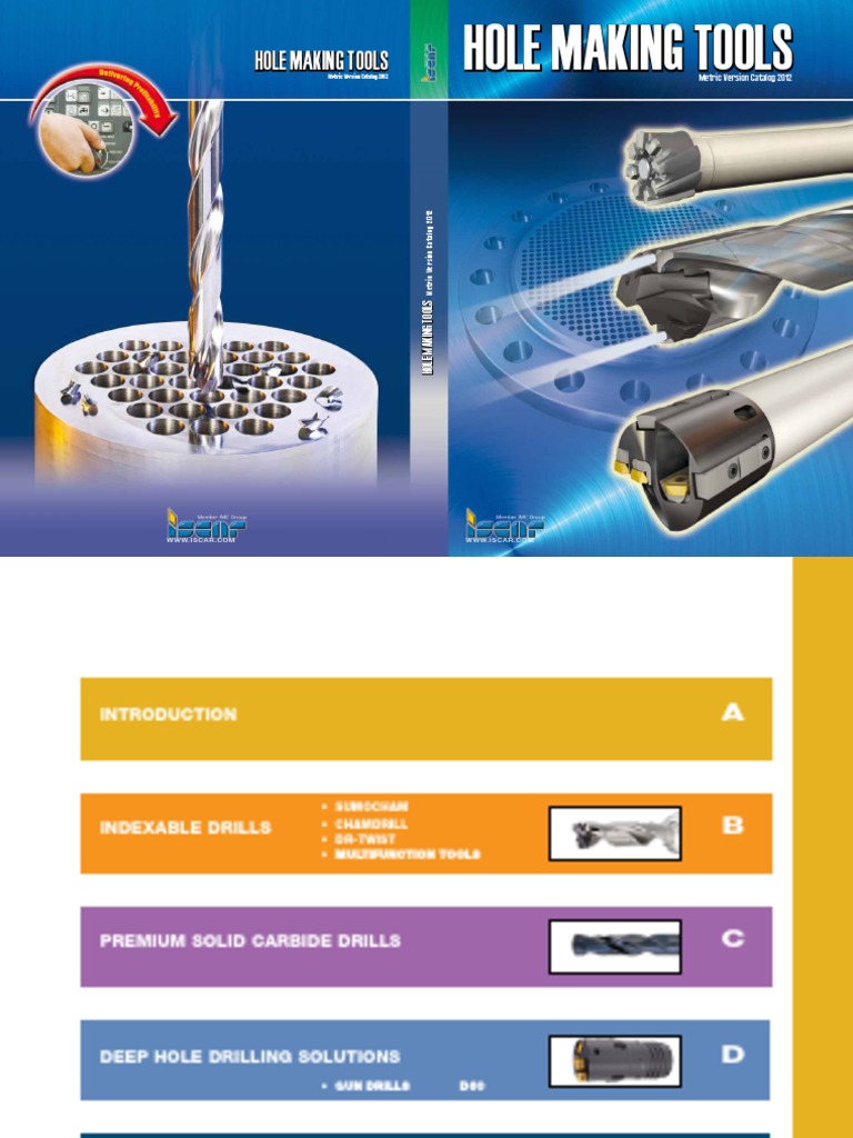 Hole Making Tools Iscar | PDF | Drilling | Building Materials