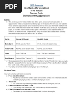 One-Matched Rules (Version 4) - Merged