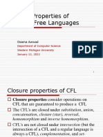 Closure Properties of Context-Free Languages: Osama Awwad