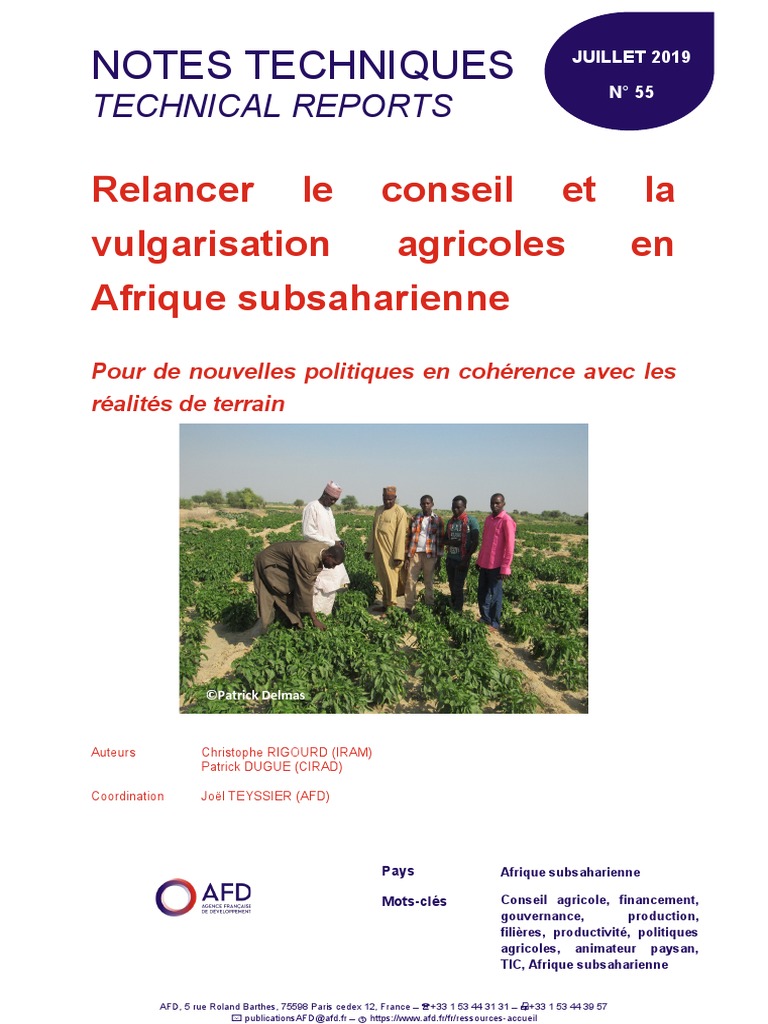 55 Notes Techniques | PDF | Développement durable | Technologies de l ...