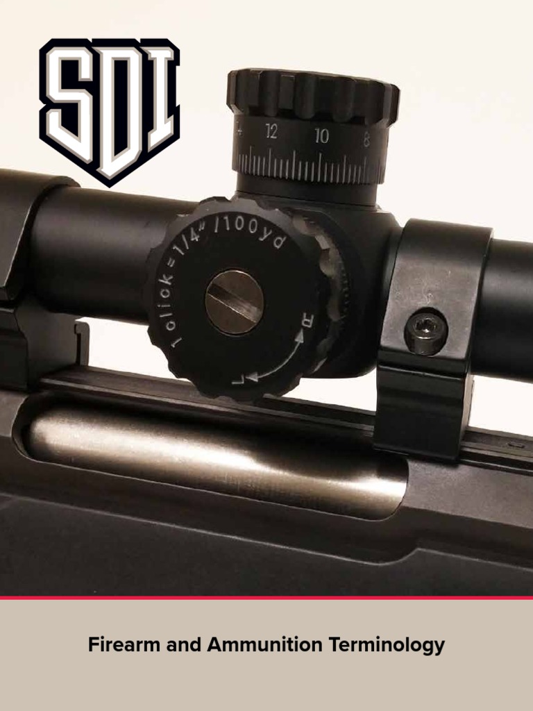 Firearm Terminology 1 PDF Gun Barrel Cartridge (Firearms)