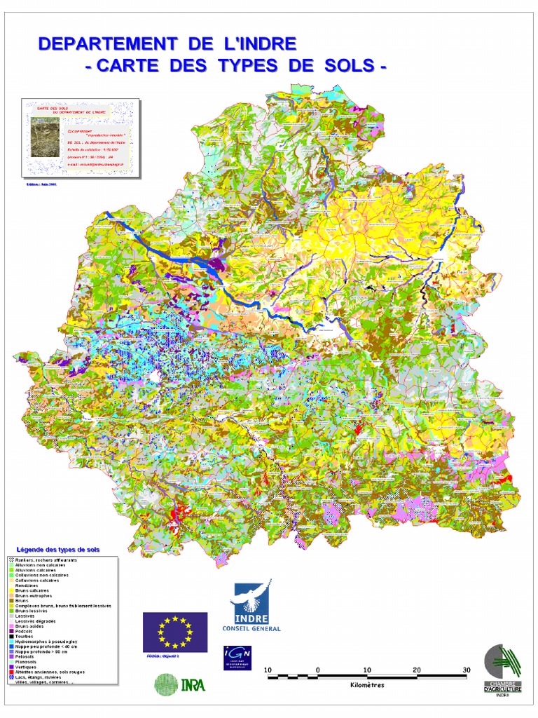 36 Carte Types Sols Indre | PDF